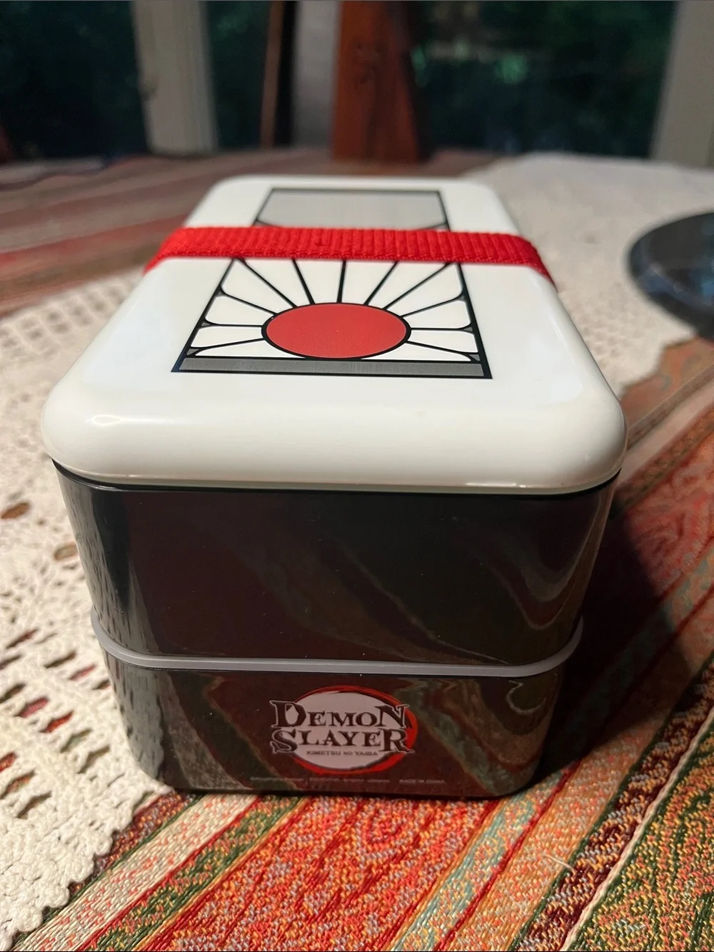 Demon Slayer bento box by Just Funky fork and chopstix BPAfree